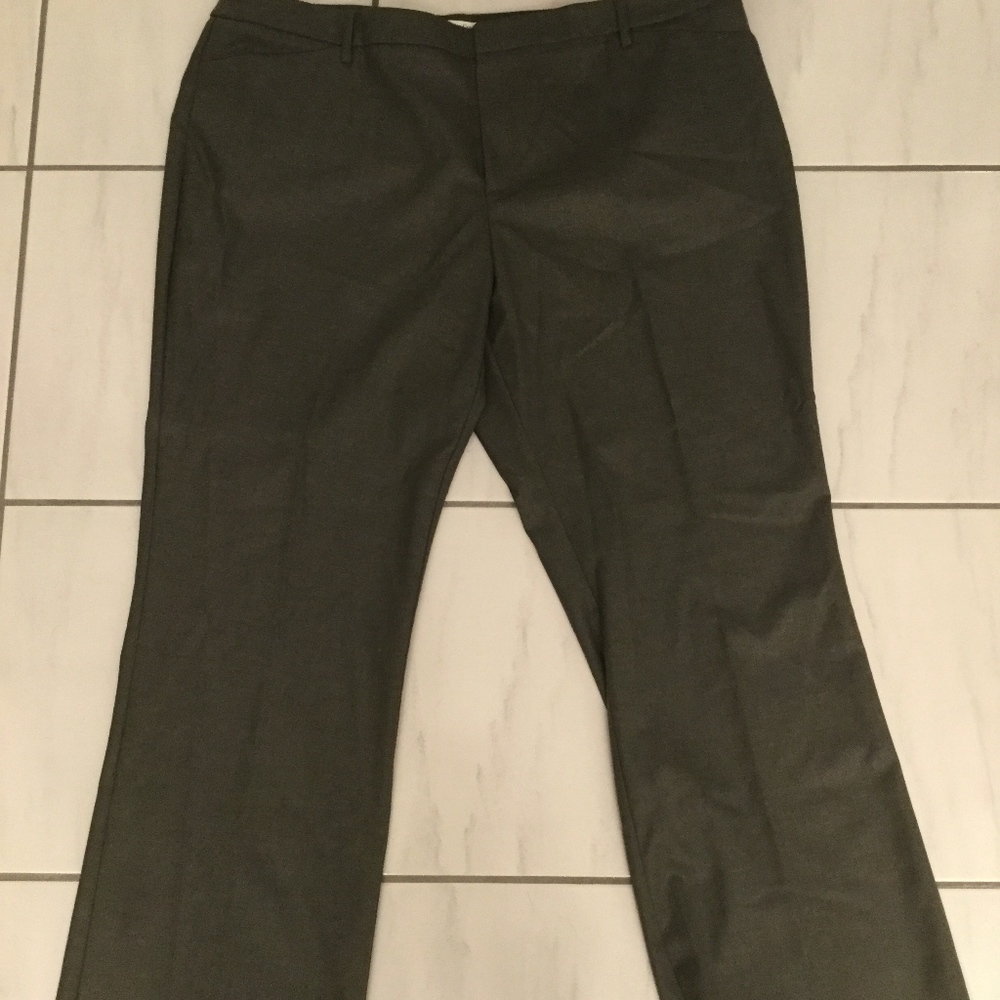 Coldwater Creek Whisper Flannel Trousers Gray